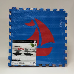 Набор "Моряк", мягкий пол EVA KIDS, 50Х50х1 см, красно-синий