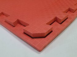 Будо-маты, спортивные маты ЭВА 100х100x2 см, красный