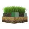 Газонная решётка. Экопарковка. Green Parking.  333х333х30 мм