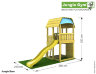 Детский игровой городок Jungle Gym Barn + Swing Module Xtra